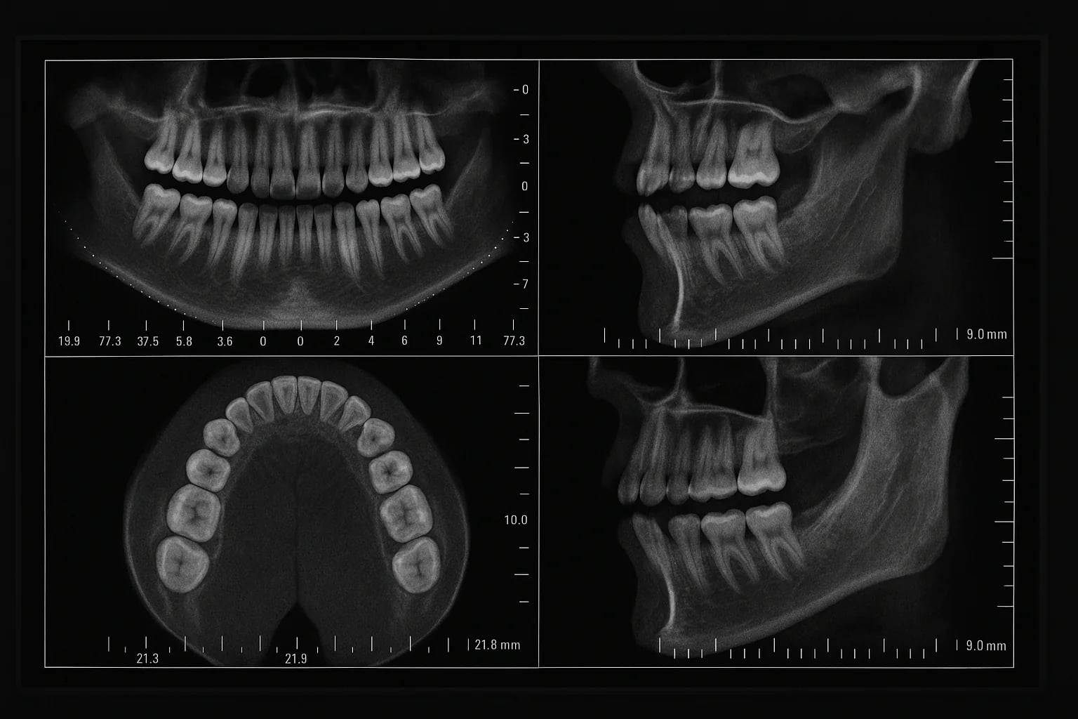 Dental tomografi (CBCT) DICOM görüntüsü — e-Nabız aktarım önizlemesi
